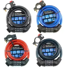 Autostyle - Candado para Bicicleta con Clave