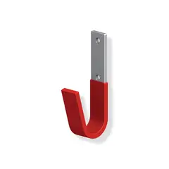 undefined - Gancho Universal Chico con Engomado Rojo, 87 mm x 32 mm