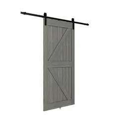 Holztek - Puerta Corrediza de MDF de 213.4 x 91.4 cm Café