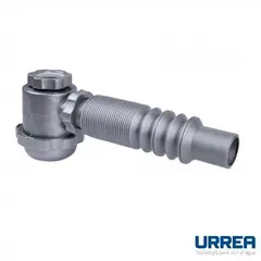 Urrea - Céspol Flexible Gris con Bote Grande, Sin Contracanasta