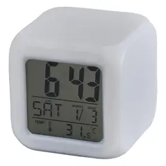 Casa Bonita - Reloj digital LED RGB Cube - Multicolor