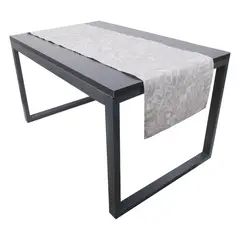 Just Home Collection - Camino de mesa diseño rama taupe 40 x 160 cm