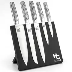 Just Home Collection - Set 6 cuchillos + base magnética