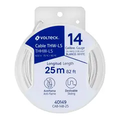 Volteck - Carrete con 25 m de Cable THHW-LS 14 AWG,