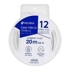 Volteck - Carrete con 20 m de Cable THHW-LS 12 AWG,