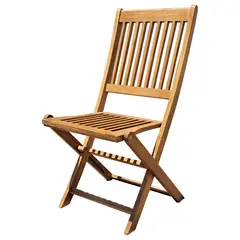 Just Home Collection - Silla Plegable de Madera Bristol