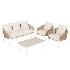 Just Home Collection - Sala de Exterior Valencia 4 Personas