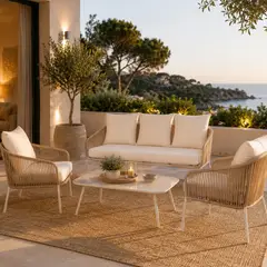 Just Home Collection - Sala de Exterior Valencia 4 Personas