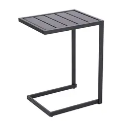 Just Home Collection - Mesa de apoyo metal 48 x 65 x 38 cm