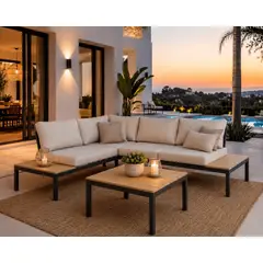 Just Home Collection - Sala de Exterior Saint John 4 Personas