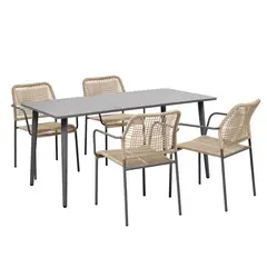 Just Home Collection - Comedor para Exterior Lepascal 4 Personas