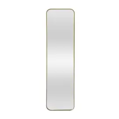 Just Home Collection - Espejo Decorativo Rectangular Lind de 30 x 120 cm Dorado