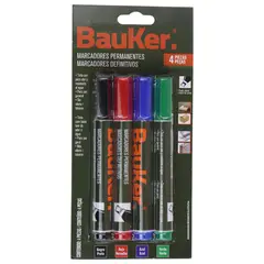 Bauker - Set 4 Marcadores Permanentes,
