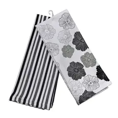 Just Home Collection - Set 2 paños de cocina algodón