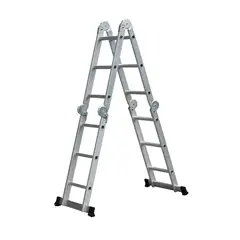 undefined - Escalera articulada de Aluminio de 12 peldaños 3.5 m hasta 150 kg