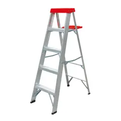 undefined - Escalera de Tijera de Aluminio 4 Peldaños 1.56 m hasta 90 kg