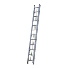 Ubermann - Escalera de extensión de Aluminio 24 peldaños 6.49 m hasta 136 kg