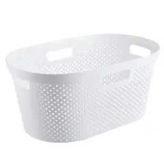 Kleine Wolke - Cesto de Ropa Blanco 40 L