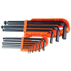 undefined - Juego de Llaves Hexagonales -BOLA 9PZ BAU