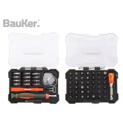undefined - Set de Desarmadores con Puntas de Precisión 61 Pzas Bauker