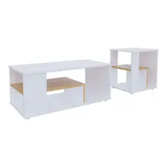 Maderkit - Combo Mesa Extendible Nórdico 80X35X40 cm
