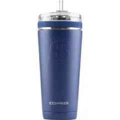 Iceshaker - Termo shaker azul navy tapa flex 768 ml