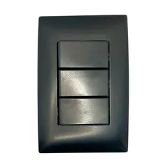 Royer - Placa Armada con 3 Interruptores Sencillos