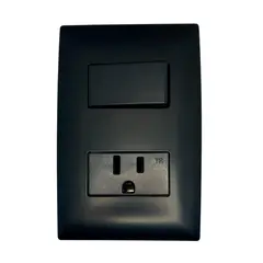 Royer - Placa Armada con 1 Interruptor Sencillo +1 Contacto