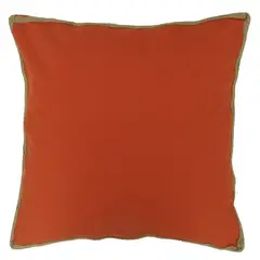 Just Home Collection - Cojín decorativo Clásico yute de 50 x 50 cm Terracota