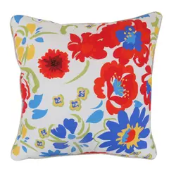 Just Home Collection - Cojín decorativo Clásico flores de 45 x 45 cm Multicolor