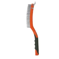 undefined - Cepillo de Alambre Raspador de 13.5" Bauker