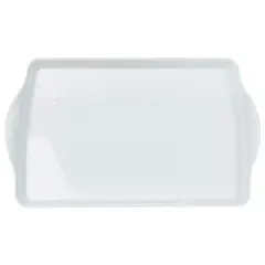 Just Home Collection - Bandeja melamina blanca 38.3 x 24 cm