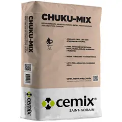 Cemix - Chukum Recubrimiento arquitectónico extra fino de 20 kg