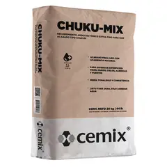 Cemix - Chukum Recubrimiento arquitectónico extra fino de 20 kg