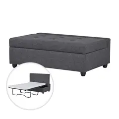 Just Home Collection - Sofá cama Chaise Gris
