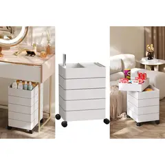 Just Home Collection - Organizador 5 cajones con ruedas