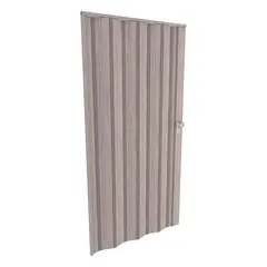Hoggan - Puerta Plegable PVC para Closet Vic 85 x 200 cm Gris Cenizo