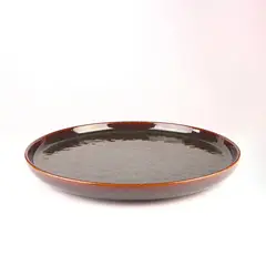 Just Home Collection - Plato redondo Glaze Brown 22 cm