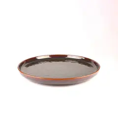 Just Home Collection - Plato redondo Glaze Brown 17.5 cm