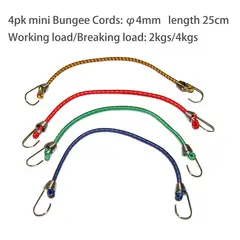 Autostyle - Bungee Cords 4 Pzas 25 cm