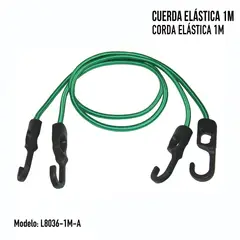 Autostyle - Cuerda Elástica 1 m Verde