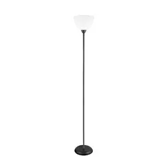 Just Home Collection - Lámpara de Piso Laurie de 1 Luz tipo E27 Negro