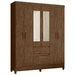 Casa Bonita - Closet Florida Nogal 6 puertas 2 cajones