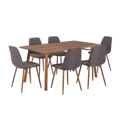 Just Home Collection - Set de Comedor 6 Sillas Rectangular 60 x 100 cm