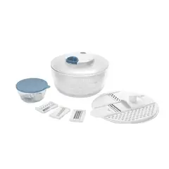 Just Home Collection - Centrifugadora de Verdura con Cortadores