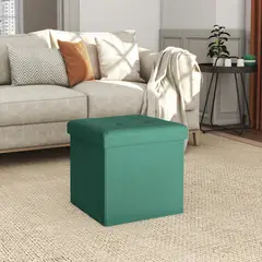 Just Home Collection - Pouf Plegable Verde