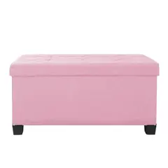 Just Home Collection - Baúl Pie de Cama Barney Rosa