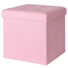Just Home Collection - Pouf Plegable Rosa