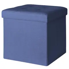 Just Home Collection - Pouf Plegable Azul