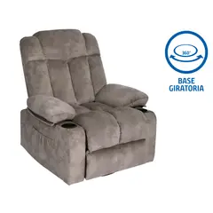 Just Home Collection - Sillón Reclinable Girat Berger Telsia Café
